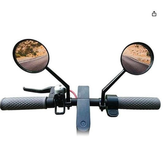 Retrovisores WHINCK Redondos Negros – Montaje Universal para Patinete