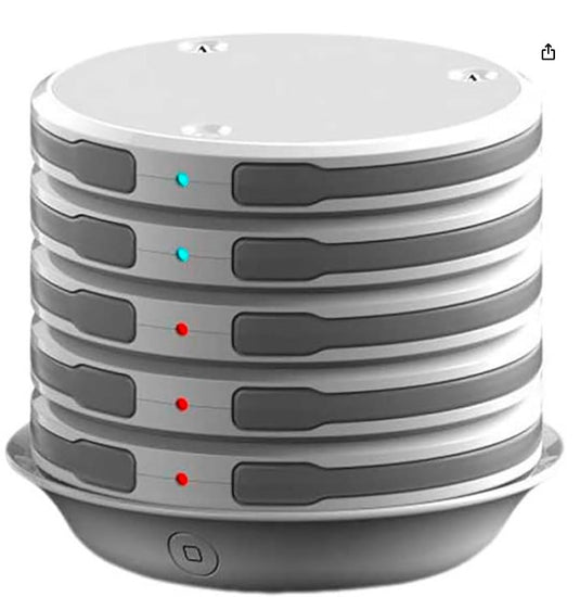 miniBatt Tower – Power Bank múltiple inalámbrico (5 × 3.200 mAh)