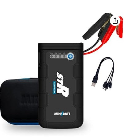 MiniBatt STR – Miniarrancador de coche 12.000 mAh