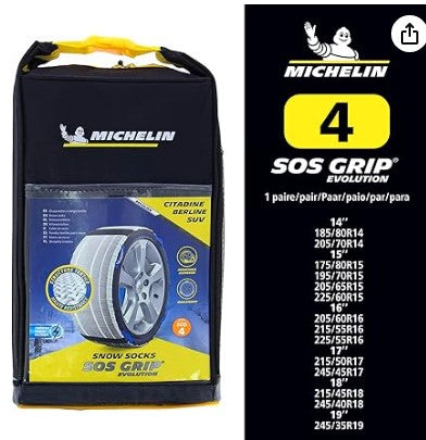 MICHELIN 008414 SOS GRIP – Fundas de nieve textiles (EVO 4)