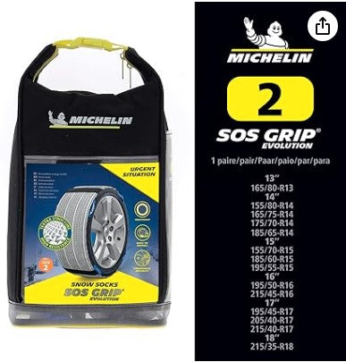 MICHELIN 008412 SOS GRIP – Fundas de nieve textiles (EVO 2)