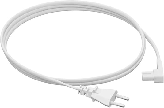 Cable de Alimentación Largo y Corto para Sonos One / Play:1 – Blanco