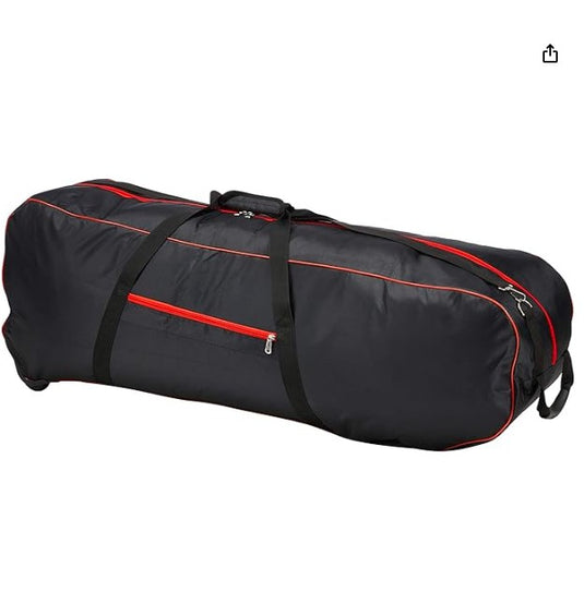 Bolsa de Transporte WHINCK con Ruedines – Maleta Práctica con 2 Compartimentos, Color Negro