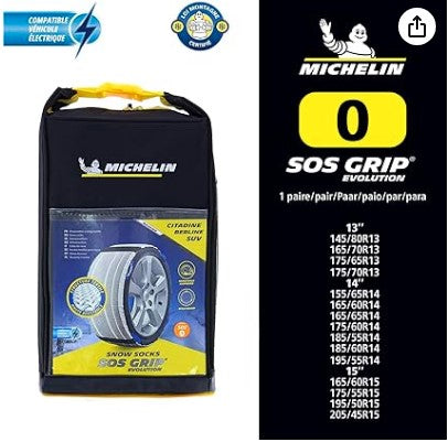 MICHELIN 008410 SOS GRIP Cadenas de nieve textiles – EVO 0