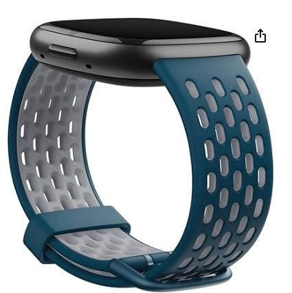 Correa Oficial Fitbit Versa 3 / Sense – Deportiva Unisex de Silicona