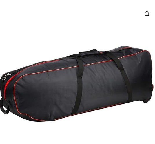 Bolsa de Transporte WHINCK con Ruedines – Maleta Práctica con 2 Compartimentos, Color Negro