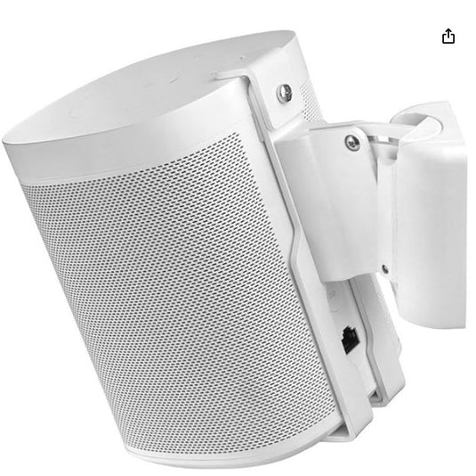 Cavus CMSO 2 Soporte de Pared para Altavoces – Compatible VESA 75 x 75, Blanco