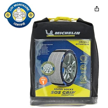 MICHELIN 008414 SOS GRIP – Fundas de nieve textiles (EVO 4)