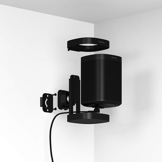 Soporte de Pared Negro para Sonos One, One SL y Play:1
