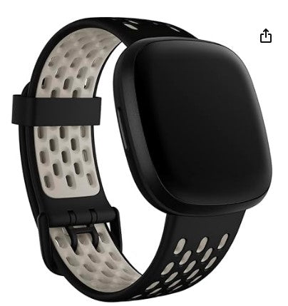 Correa Oficial Fitbit Versa 3 / Sense – Deportiva Unisex de Silicona