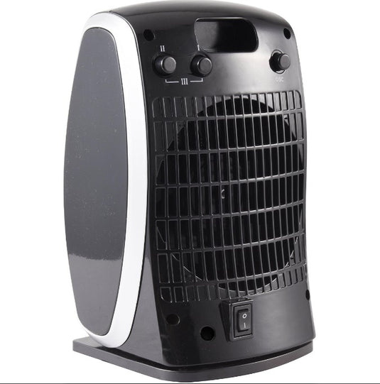 Ardes 4P09 Estufa Eléctrica Cerámica 1800W con Ventilador, Negra y Plateada para Interiores