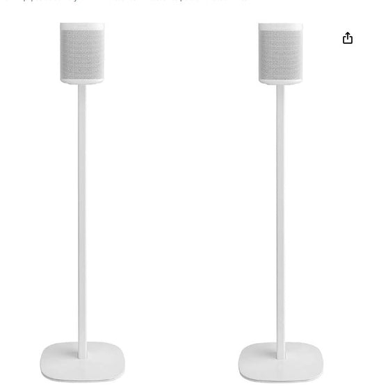 Cavus Floor Stand para Altavoz – Blanco (Metal y Material Sintético)