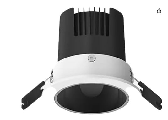 Yeelight Downlight M2 – Foco Empotrable LED de Interior, Color Negro
