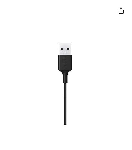 Fitbit Inspire 3 RCC - Cable de Carga Magnético Original, Negro