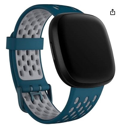 Correa Oficial Fitbit Versa 3 / Sense – Deportiva Unisex de Silicona