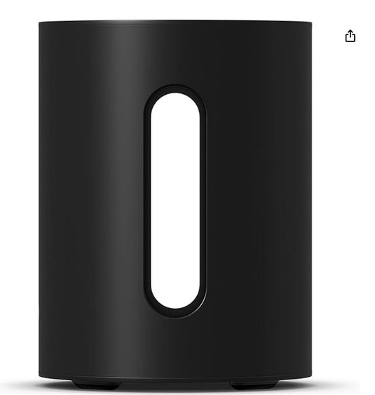 Sonos Sub Mini – Subwoofer inalámbrico compacto con graves profundos, Negro