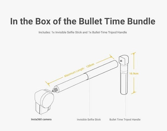 Insta360 Bullet Time – Selfie Stick Invisible con Trípode