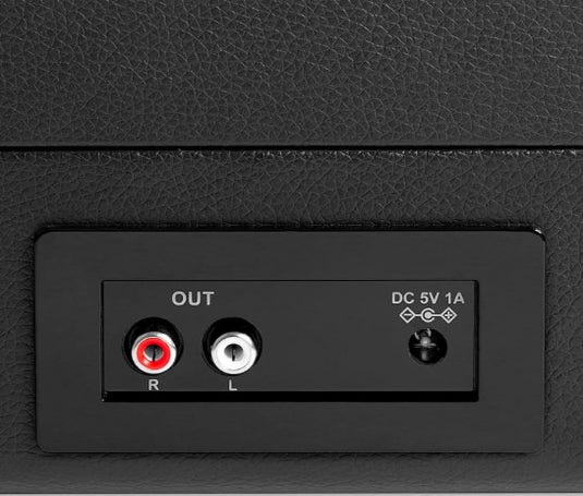 Victrola Suitcase: Tocadiscos Portátil con Estilo Vintage y Tecnología Bluetooth, Negro