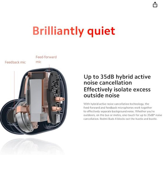 Xiaomi Redmi Buds 4 – Auriculares Bluetooth Blanco