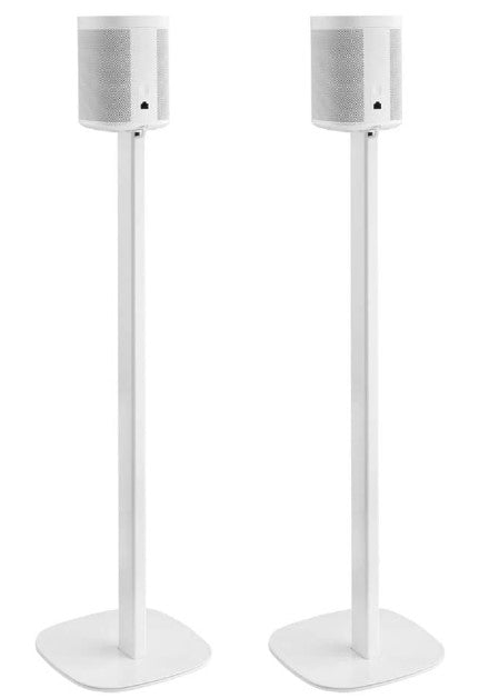 Cavus Floor Stand para Altavoz – Blanco (Metal y Material Sintético)