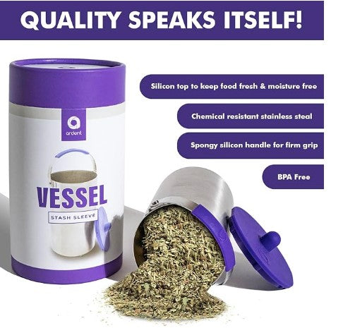 Ardent FX Vessel – Recipiente de Almacenamiento Multifuncional Hermético de Acero Inoxidable