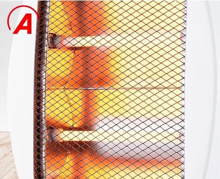 Ardes AR435C FLEXO MINI – Estufa de Cuarzo Plegable 400W/800W, Calefactor Compacto y Portátil para Habitaciones Pequeñas