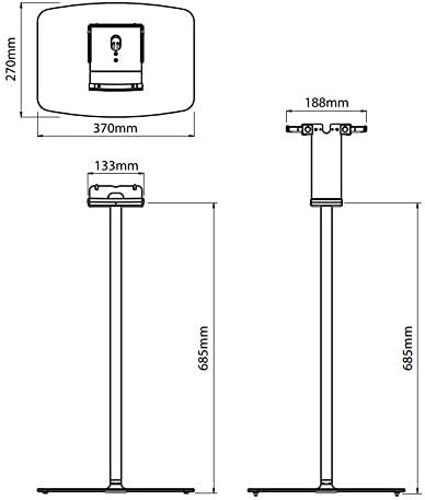 Flexson Soporte de Piso para Sonos Play:5 – Blanco