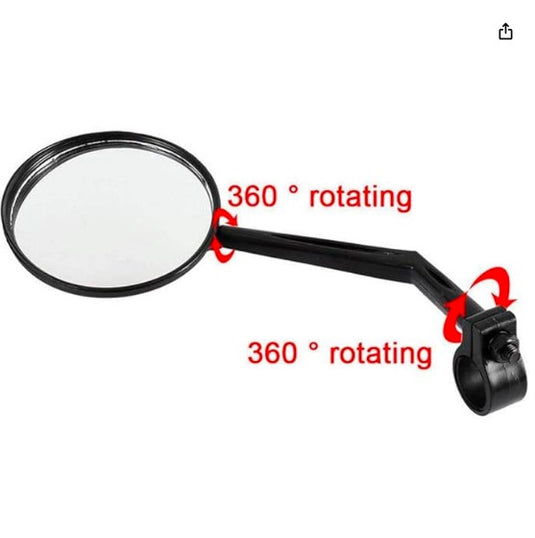 Retrovisores WHINCK Redondos Negros – Montaje Universal para Patinete