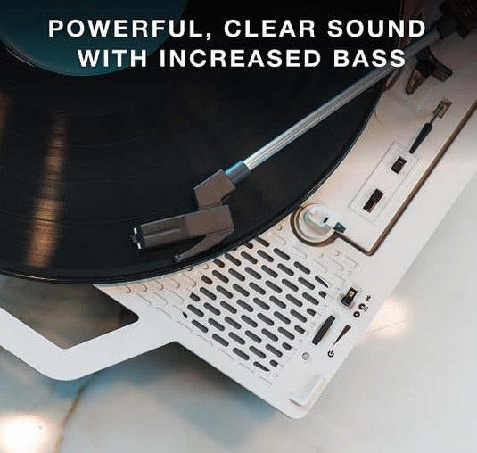 RE-SPIN Tocadiscos de Vinilo Eco, Diseño Granito