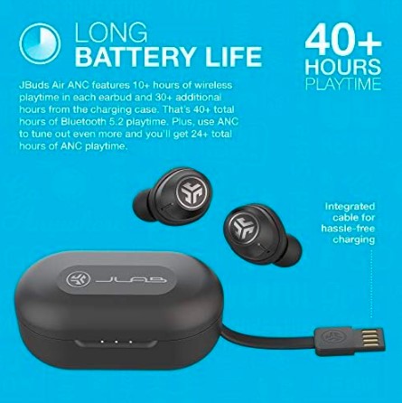 Auriculares JLab JBuds Air ANC – Cancelación de Ruido