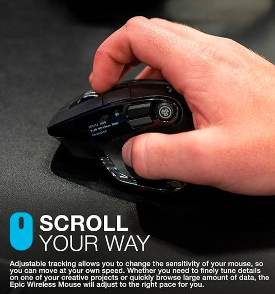 JLab Epic – Ratón Inalámbrico Bluetooth/USB