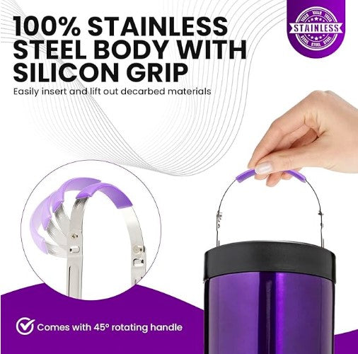 Ardent FX – Elevador Triple de Acero Inoxidable para Descarboxilación e Infusión