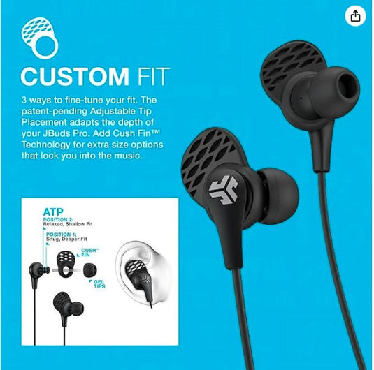 Auriculares JLab JBuds Pro – 10h Batería, Blanco