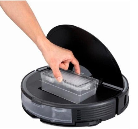 Roborock S7 Black | Robot Aspirador Inteligente 2 en 1 con Fregado y Succión Potente de 2500 Pa, Control por App y Batería de 3h