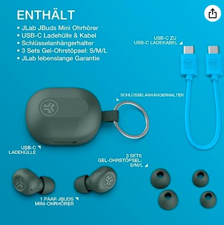 Auriculares Inalámbricos Compactos JLab JBuds MiniTrue