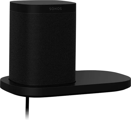 Estante Negro de Pared para Altavoces Sonos One y Play:1