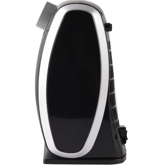 Ardes 4P09 Estufa Eléctrica Cerámica 1800W con Ventilador, Negra y Plateada para Interiores