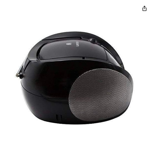 Lauson CP445 Boombox Portátil| Estéreo con Auriculares (Negro)