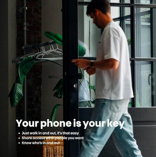 Cerradura de Cilindro Inteligente SX-35 Bold – Plateada