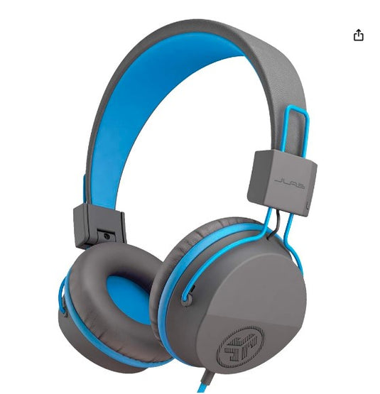 JLab JBuddies Studio – Auriculares para Niños Gris/Azul