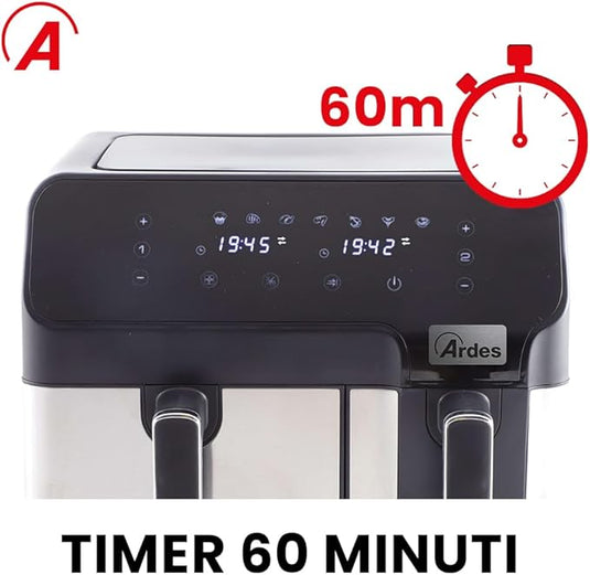 Freidora de Aire Dual Ardes Eldorada 9L - 1700W