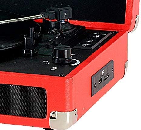 Tocadiscos Bluetooth de Vinilo con Altavoces | Maleta Vintage con 3 velocidades