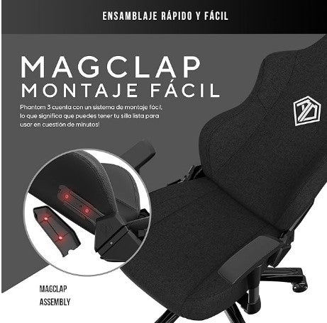 AndaSeat Phantom 3 Grande – Silla Gaming Ergonómica para Adultos