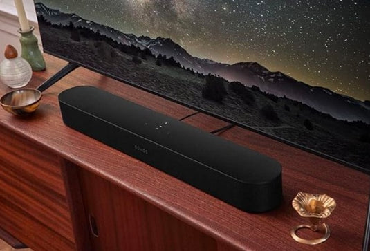 Sonos Beam (2.ª Gen.) – Barra de Sonido Compacta con Dolby Atmos y Control por Voz (Negra)