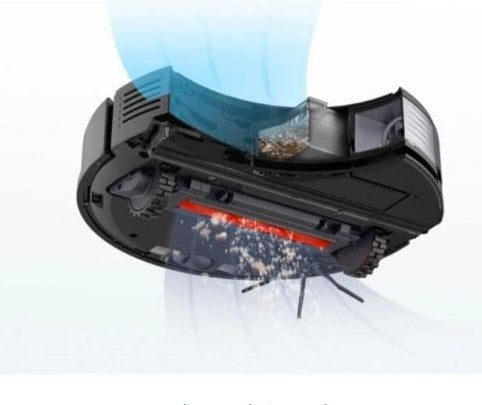 Roborock S7 Black | Robot Aspirador Inteligente 2 en 1 con Fregado y Succión Potente de 2500 Pa, Control por App y Batería de 3h