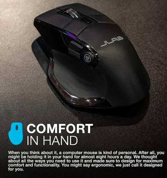 JLab Epic – Ratón Inalámbrico Bluetooth/USB