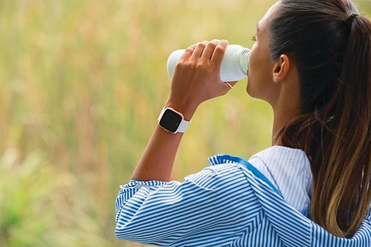 Fitbit Versa – Correa Clásica de Silicona Unisex (Blanco, Talla L)