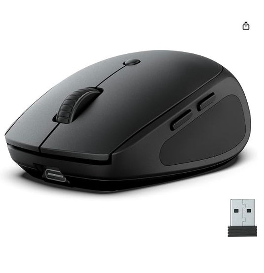 JLab GO Charge – Ratón Inalámbrico Bluetooth/USB