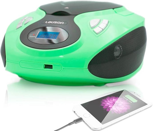 Radio FM y Reproductor de CD Portátil con USB | Radio FM | Mp3