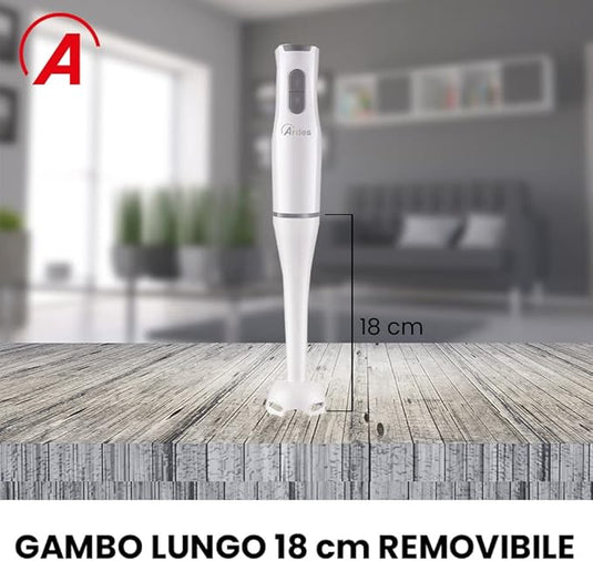 Batidora de Inmersión Profesional 15000 RPM, 4 Cuchillas de Acero Inoxidable